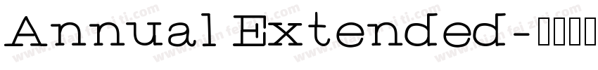 Annual Extended字体转换